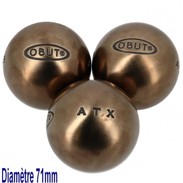 Obut Boules Pétanque Demie Tendre Inox Atx competition (1) 71mm - tightR -  tightR