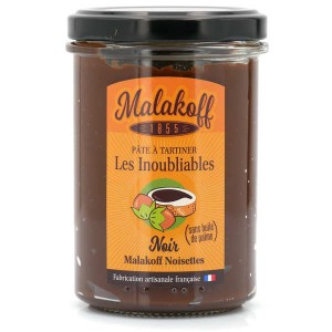 Pâte à tartiner chocolat noir et noisette - Malakoff 1855 - Pot 240g