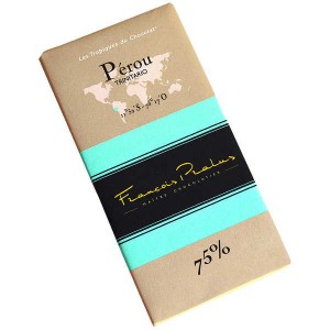 Tablette chocolat noir Pérou - Trinitario 75% - Tablette 100g