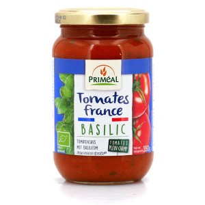 Sauce tomates de France bio au basilic - Bocal verre 350g