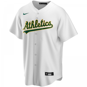 Maillot de Baseball MLB Oakland Athletics Nike Replica Home Blanc pour Homme