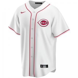 Maillot de Baseball MLB Cincinnati Reds Nike Replica Home Blanc pour Homme