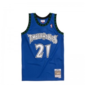 Maillot NBA Kevin Garnett Minnesota Timberwolves 2003-04 Mitchell & ness hardwood classic bleu