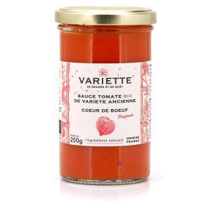 Sauce tomate bio de variété ancienne véritable Coeur de boeuf - Le bocal 250g