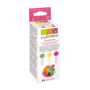 Set de 3 colorants alimentaires naturels en poudre Scrapcooking