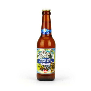 Blanche du Mont Blanc - Bière française 4.7% - Bouteille 33cl