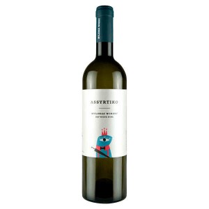 Assyrtiko vin blanc sec de Grèce IGP Attique - Bouteille 75cl