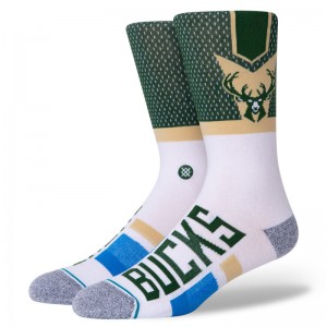 Chaussettes NBA Milwaukee Bucks Stance Arena ShortCut 2 vert