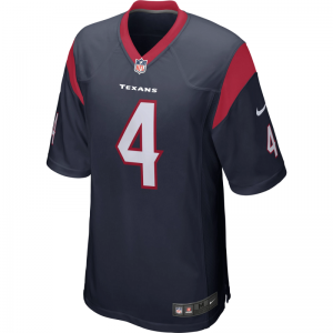 Maillot NFL Deshaun Watson Houston Texans Nike Game Team colour bleu marine