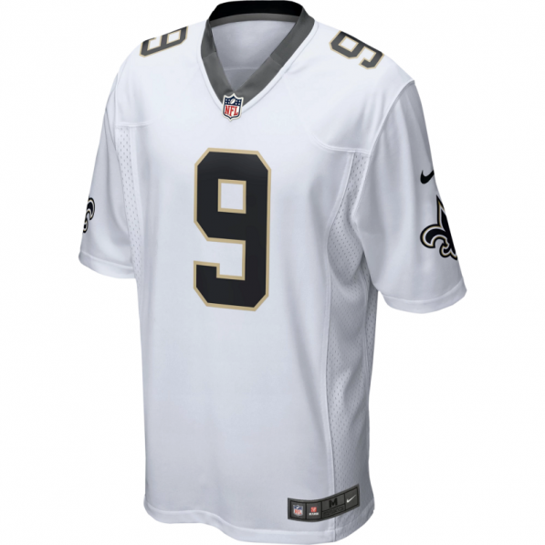 Nike Maillot NFL Drew Brees New Orleans Saints Game Team colour Blanc tightR tightR