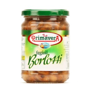 Haricots rouges cuits Borlotti - Bocal 350g