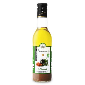 Vinaigrette bio à la provençale 100% naturelle sans émulsion - Bouteille verre 36cl