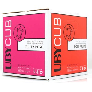UBY CUB vin Rosé IGP Côtes de Gascogne - Bib 5L - Bag in Box 5L