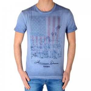 Tee Shirt Kaporal Enfant Crag Bleu Stone