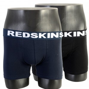 Boxer Redskins Pack De 2 Bx01 Nona-Set Noir/Marine