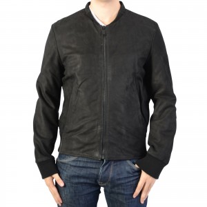 Bomber en Cuir Homme Redskins Pulp Punch Black