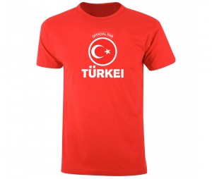 T-shirt Fan Turkei Rouge
