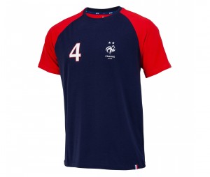 T-shirt France Varane 4 Bleu/Rouge