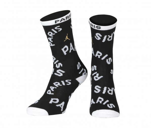 2 Paires de Chaussettes Jordan x PSG Noir Rouge Junior