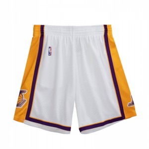 Short NBA Los Angeles Lakers 2009-10 Mitchell & Ness Swingman Blanc