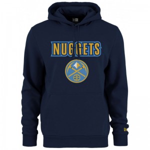 Sweat à Capuche NBA Denver Nuggets New Era Team logo Bleu marine