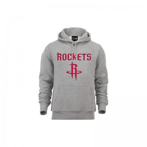 Sweat à Capuche NBA Houston Rockets New Era Team logo Gris