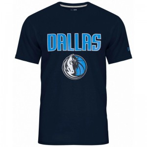 T-Shirt NBA Dallas Mavericks New Era Team logo Bleu marine