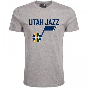 T-Shirt NBA Utah Jazz New Era Team logo Gris