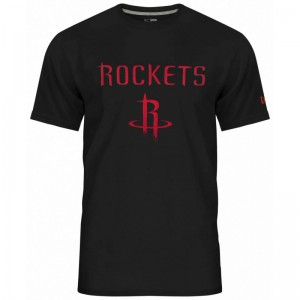 T-Shirt NBA Houston Rockets New Era team logo Noir pour Homme