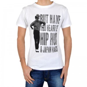 Tee Shirt Japan Rags Hip Hop Blanc