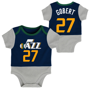 KidsApparelName&NumberInfant Outerstuff In Referee Coverall Utah Jazz Rudy Gobert Navy