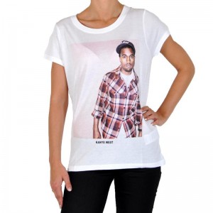 T-Shirt Eleven Paris Kanye West W Ts Blanc