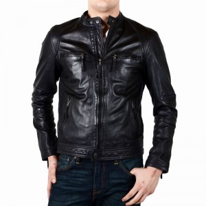 Blouson Redskins Cuir Nicholson Sunshine Noir