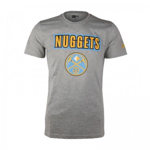 T-Shirt NBA Denver Nuggets New Era Team logo Gris