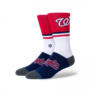 Chaussettes MLB Washington Nationals Stance Color Blanc