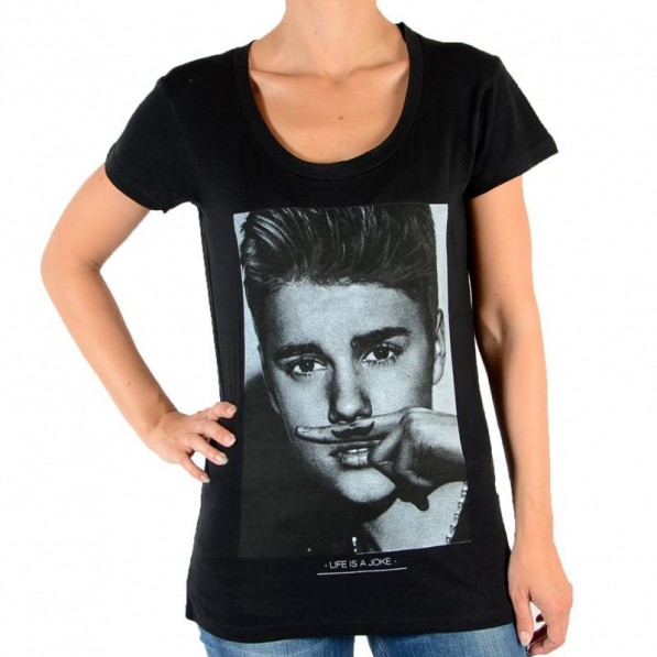 Auckland Predictor uøkonomisk Eleven Paris Tee Shirt Bieber W Justin Bieber Noir - tightR - tightR