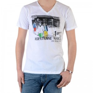 Tee Shirt Joe Retro Time Blanc