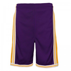 Short NBA Los Angeles Lakers 1984 Mitchell & Ness Violet pour enfant