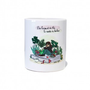 Mug Blanc Marie Crayon "La recette du bonheur"