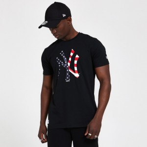 T-Shirt MLB New York Yankees New Era Infill USA Noir Pour Homme