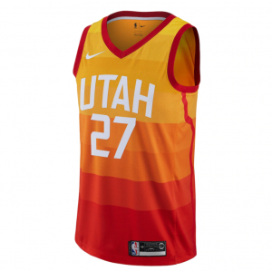 Nike Utah Jazz Orange City Edition Swingman Rudy Gobert Junior Jersey