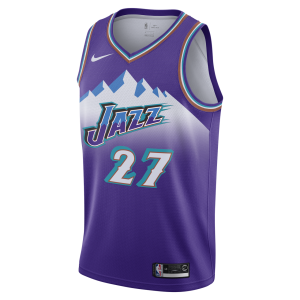 Nike Utah Jazz Hardwood Classic Purple Swingman Rudy Gobert Junior Jersey