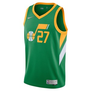 Maillot Nike Utah Jazz Earned Edition Swingman Vert Rudy Gobert