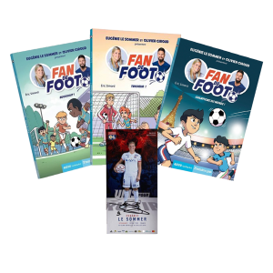 Pack Livres "Fan de Foot" Tomes 3 - 4 - 5 + Carte Dédicacée