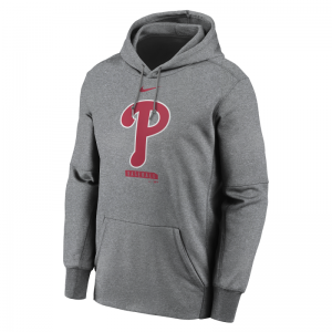 Sweat à capuche MLB Philadephia Phillies Nike Logo Therma Performance Gris