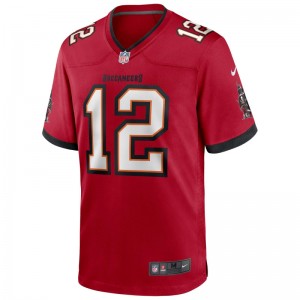 Maillot NFL Tom Brady Tampa Bay Buccaneers Nike Game Team colour Rouge