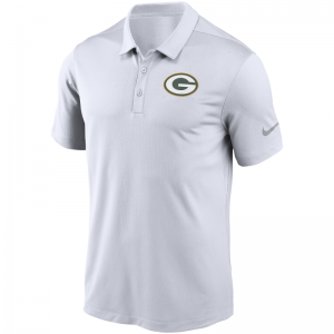 Polo NFL Greenbay Packers Nike Team Logo Franchise Blanc