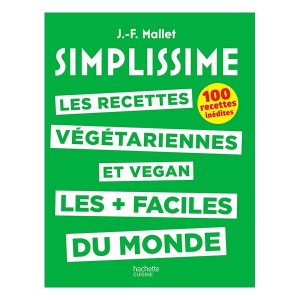Livre Simplissime recettes végétariennes et vegan Hachette pratique