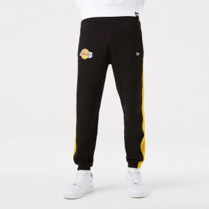 Pantalon NBA Los Angeles Lakers New Era Team Logo Noir pour Homme