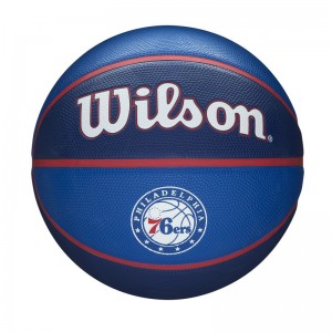 Ballon de Basketball NBA Philadelphia 76ers Wilson Team Tribute Exterieur